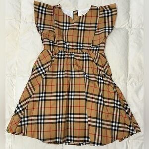 Bijou Sauvage Clothier plaid full skirted dress fully lined sz 8 EUC